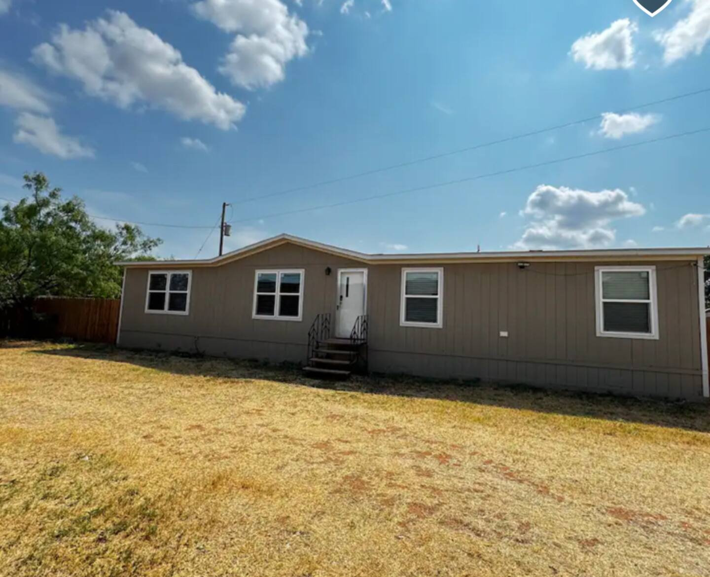 Exterior of Peppergrass Retreat Airbnb in Abilene Texas