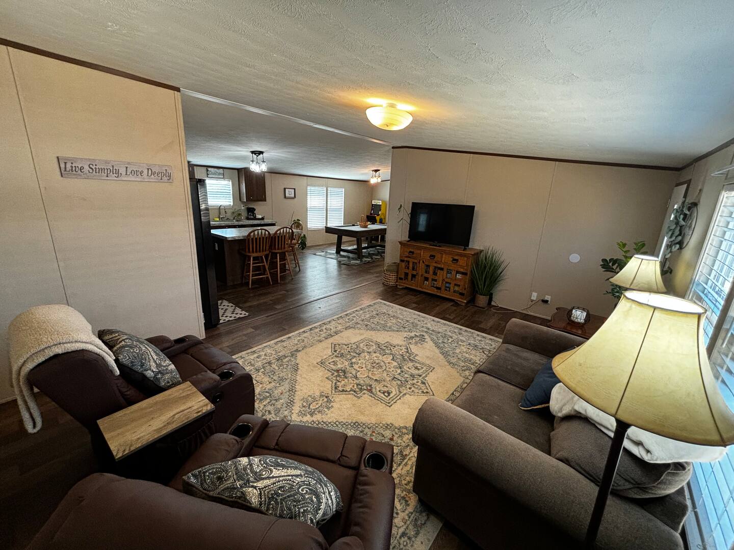 Living room at Peppergrass Retreat short-term rental