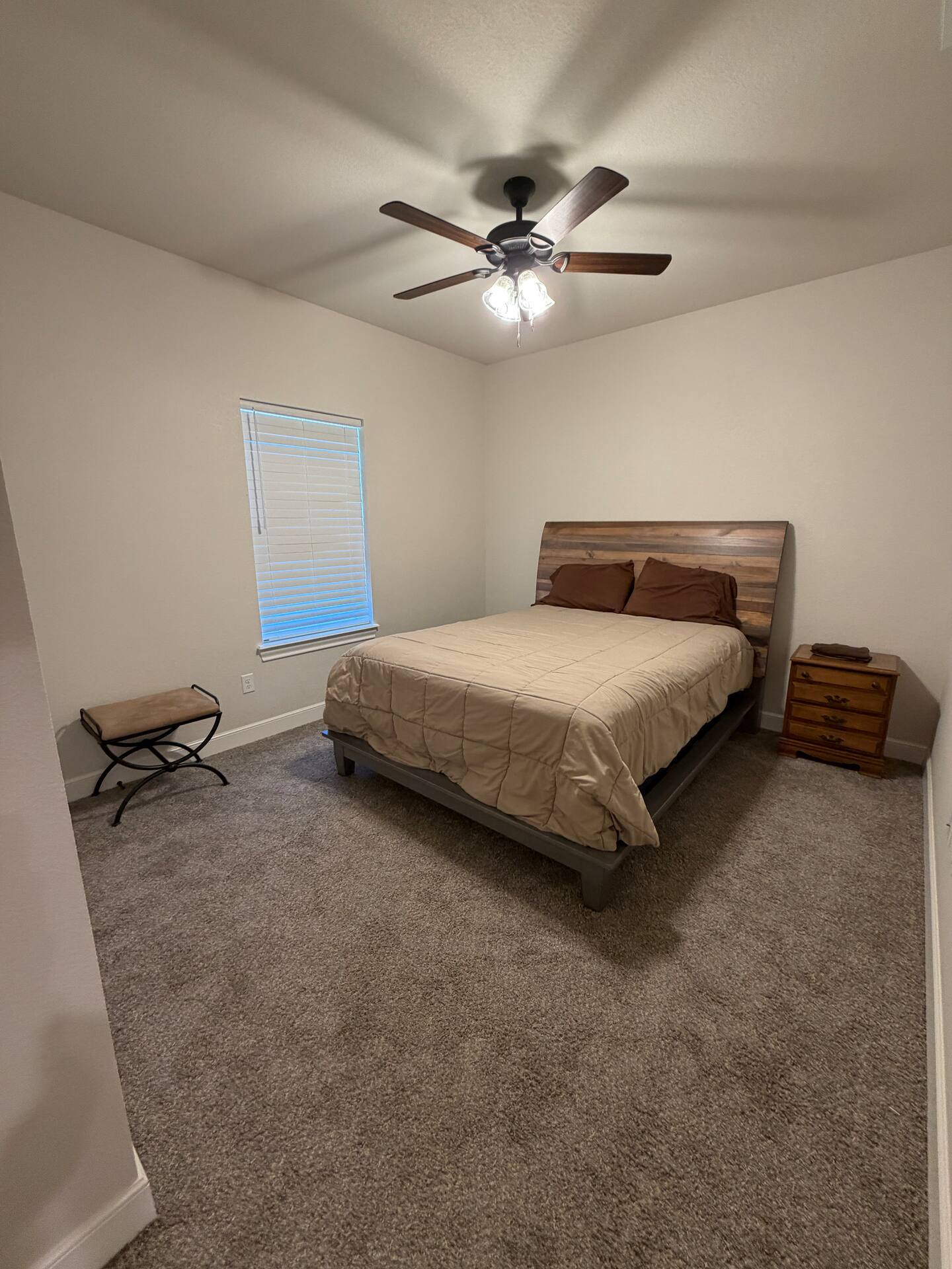 Comfortable bedroom at Newhouse Retreat in Abilene